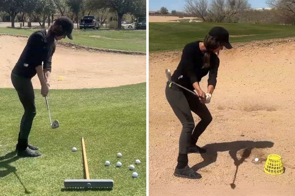 Fix Your Chipping and Bunker Shots Using a Rake and a Basket