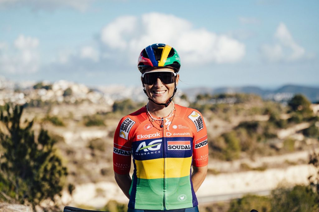 'Impossible to miss' – Kim Le Court-Pienaar carries the colours of Mauritius with jersey redesign across the world's biggest races in 2026 'Impossible to miss' – Kim Le Court-Pienaar carries the colours of Mauritius with jersey redesign across the world's biggest races in 2026