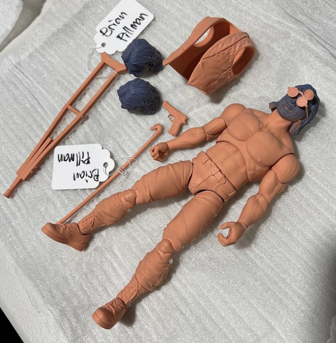 Zombie Sailor Shares Factory Sample Pic of Brian Pillman 6-Inch Figure