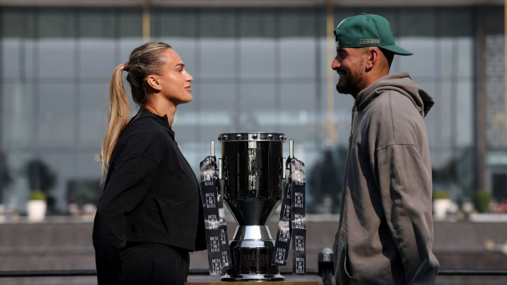 Aryna Sabalenka vows to beat Nick Kyrgios in Battle of the Sexes match