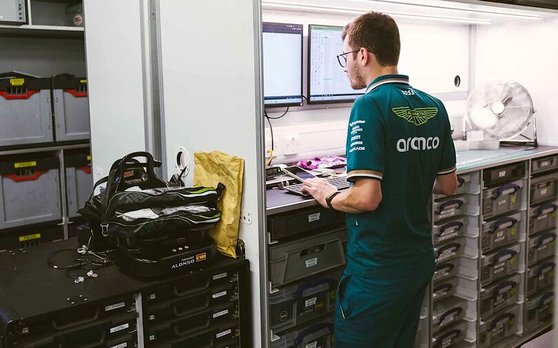 How do F1 teams make sure that they always have enough spare parts on F1 weekends?