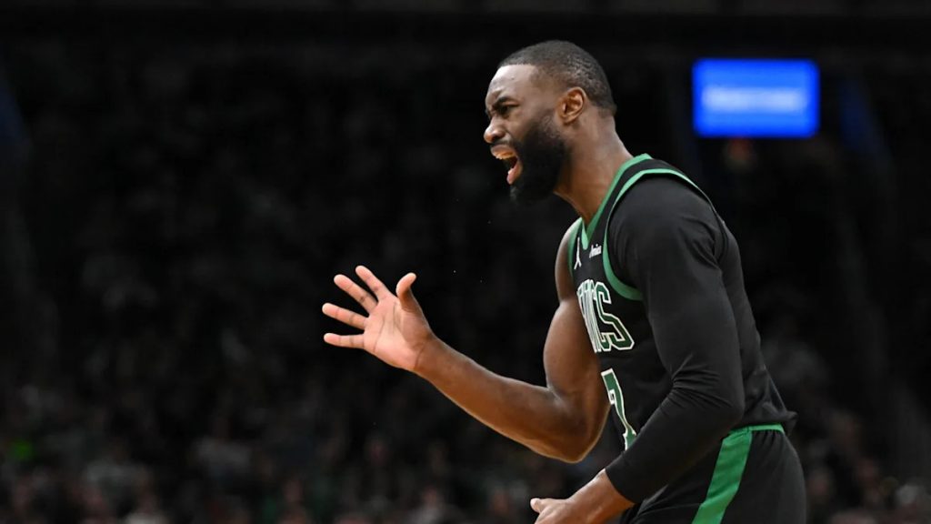 Celtics' Jaylen Brown calls out officials after loss to Spurs, including NSFW social media post