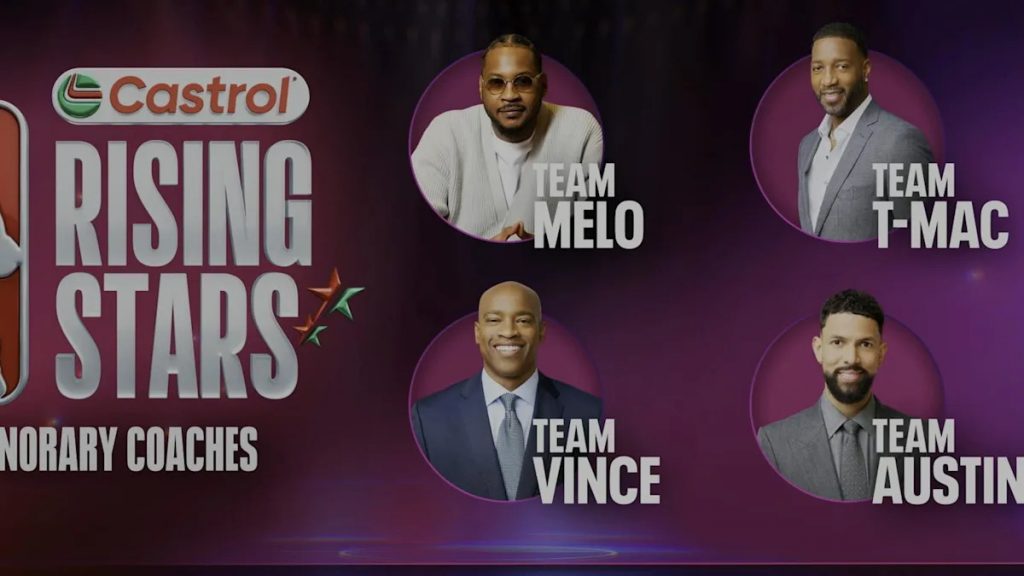 Carmelo Anthony, Tracy McGrady, Vince Carter, Austin Rivers to coach Rising Stars during All-Star weekend Carmelo Anthony, Tracy McGrady, Vince Carter, Austin Rivers to coach Rising Stars during All-Star weekend