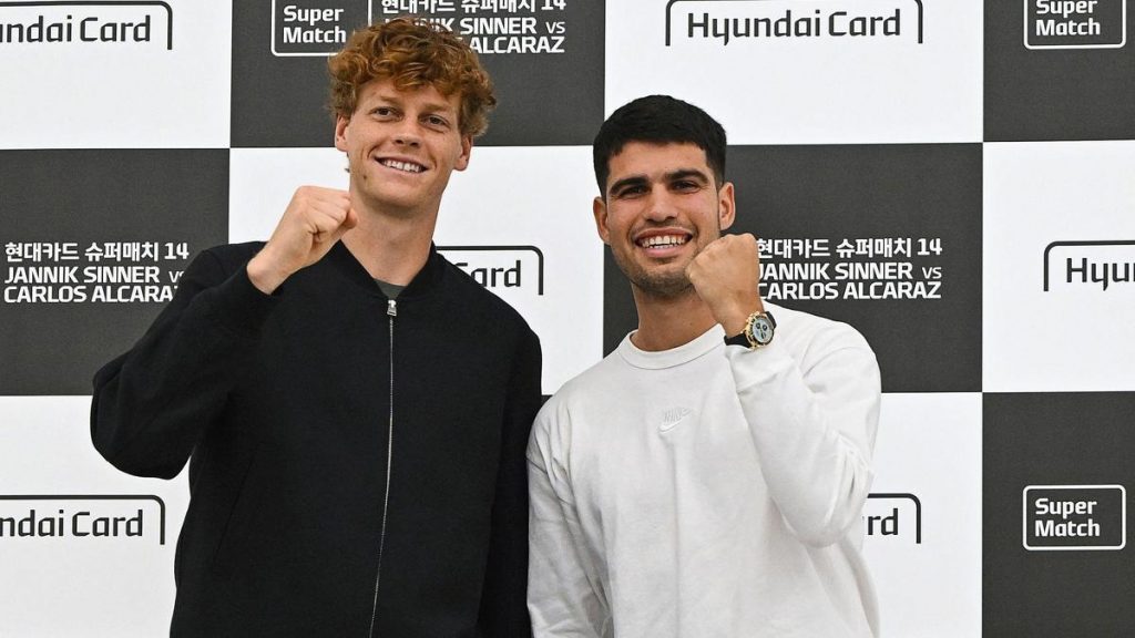 Sinner, Alcaraz tease doubles partnership ahead of Incheon exhibition match