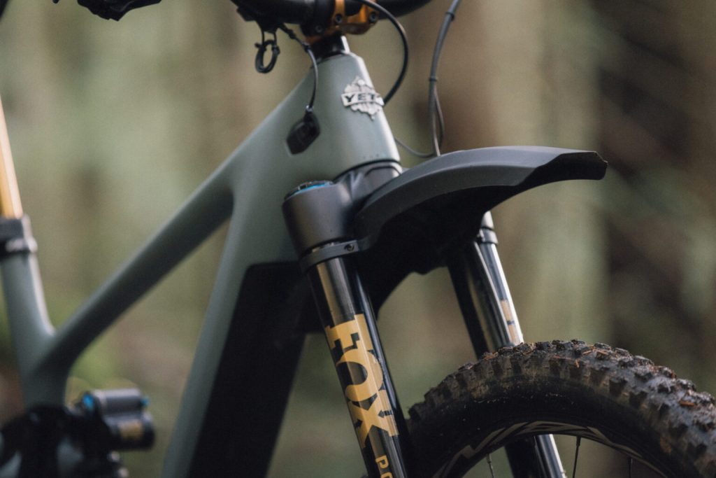 The Fox Podium Inverted Fork Goes Full Moto with New Mud Guard The Fox Podium Inverted Fork Goes Full Moto with New Mud Guard