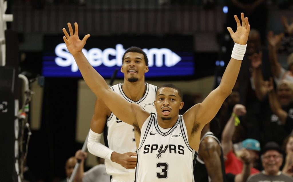 Spurs turned clippers: Wemby, Keldon Johnson shave each other's heads because … why not?