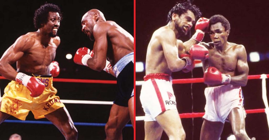 Thomas Hearns names which of the legendary Four Kings had the best chin: “He kept coming”