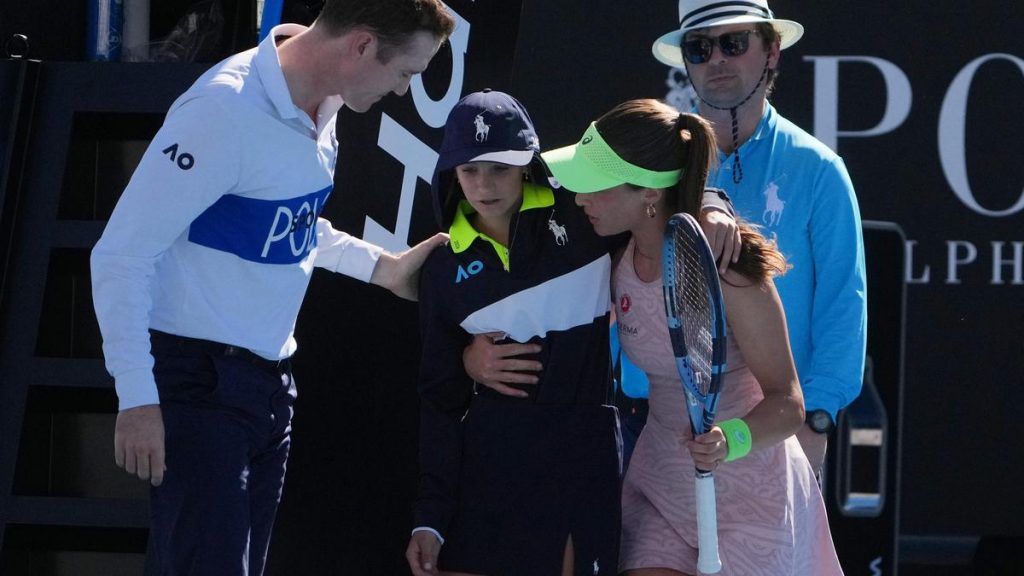 Ball girl collapses in Australian Open heat as players rush to help