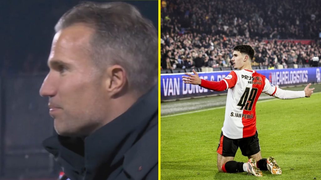 Robin van Persie fights back tears as son emulates Premier League legend in remarkable scenes