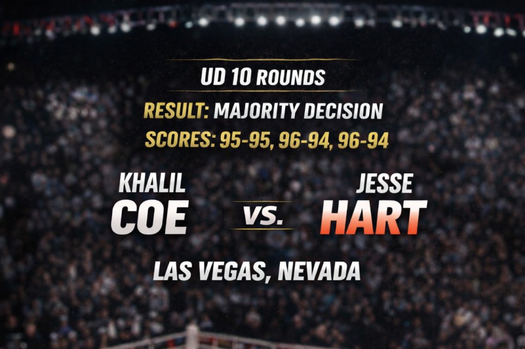 Boxing Results: Coe Gets Disputed Decision Over Jesse Hart