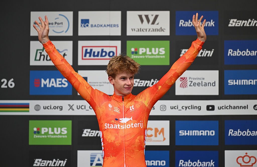 'I saved it for the last lap' – Tibor Del Grosso put pressure on Thibau Nys across final hill to secure silver in first elite appearance at Cyclo-cross World Championships