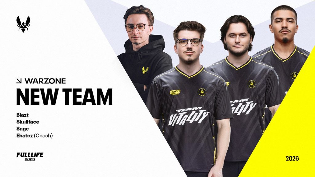 Team Vitality Build Veteran Warzone Roster for Esports World Cup 2026 Team Vitality Build Veteran Warzone Roster for Esports World Cup 2026