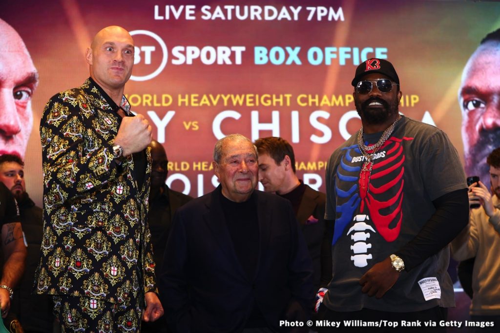 Tyson Fury Backs Derek Chisora to Stop Deontay Wilder