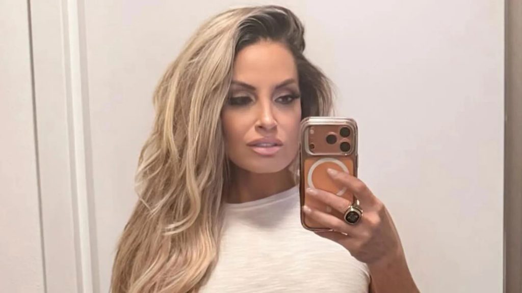 WWE icon Trish Stratus reminds amazed fans ‘I’m still your first crush’ in daring low-cut outfit