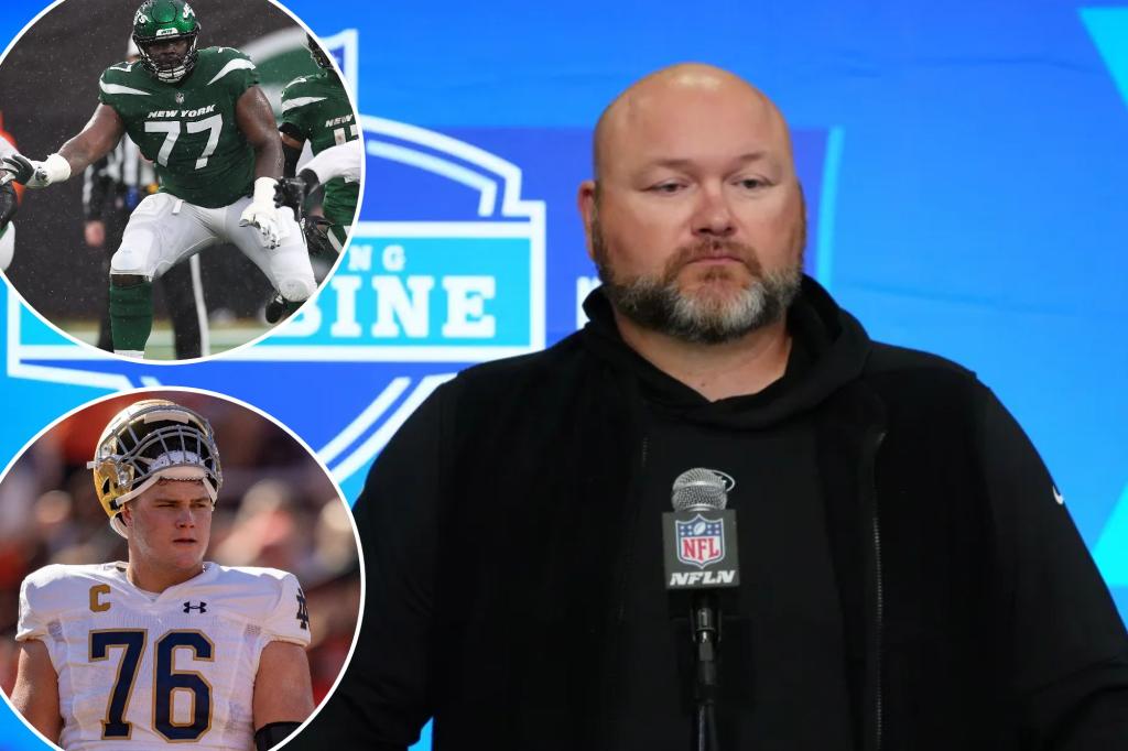 Joe Douglas has major work ahead to fix offensive line after years of failures