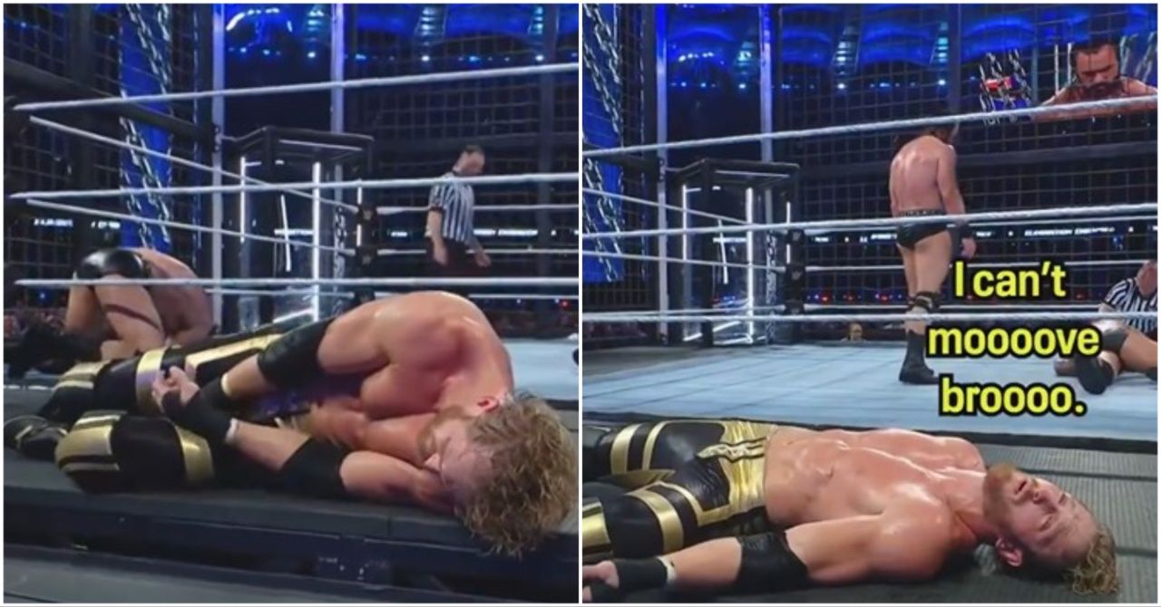 Logan Paul fakes injury at WWE Elimination Chamber