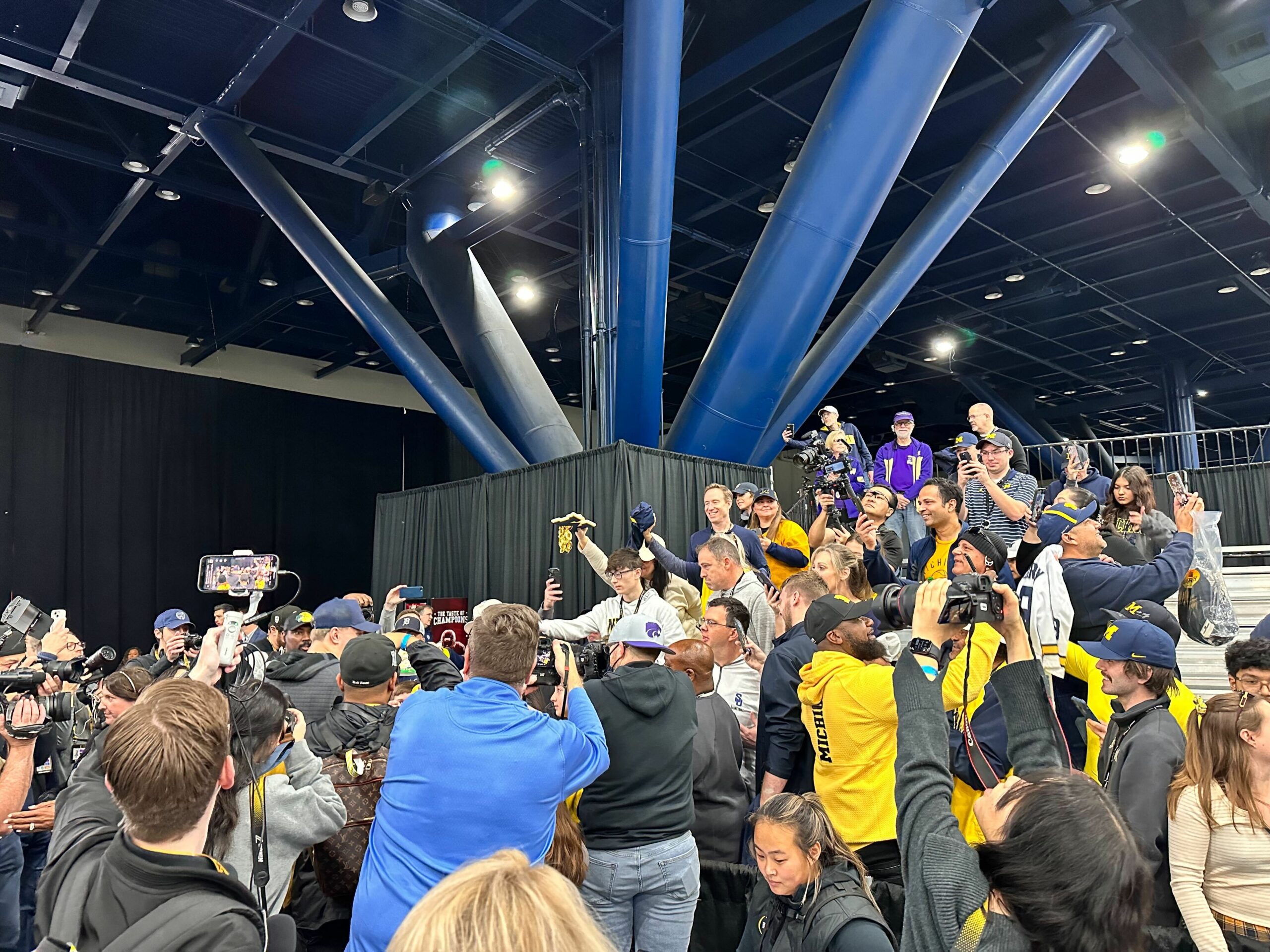 T-Minus Two Days Until The Natty And Pat McAfee's Bold Call Out, Washington's Pac-12 Swan Song And Michigan's Staunch Fanbase Were All The Talk At Media Day T-Minus Two Days Until The Natty And Pat McAfee's Bold Call Out, Washington's Pac-12 Swan Song And Michigan's Staunch Fanbase Were All The Talk At Media Day