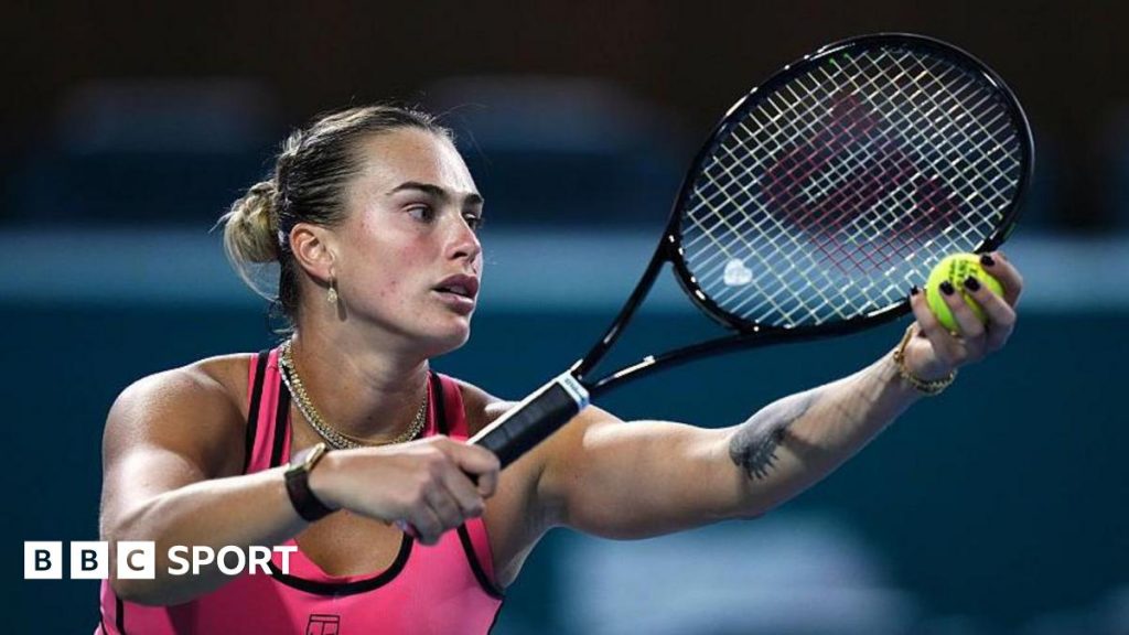 Defending champion Sabalenka into Miami last 16 Defending champion Sabalenka into Miami last 16