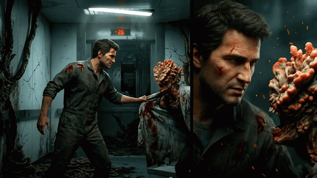 Nathan Drake’s face is suddenly stuck on an unknown horror game and the community’s anger is directed at Sony