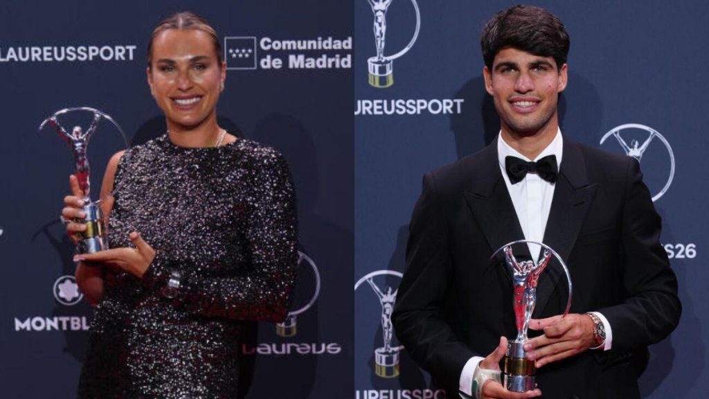 Alcaraz and Sabalenka win Laureus Sportsman and Sportswoman of the year Alcaraz and Sabalenka win Laureus Sportsman and Sportswoman of the year