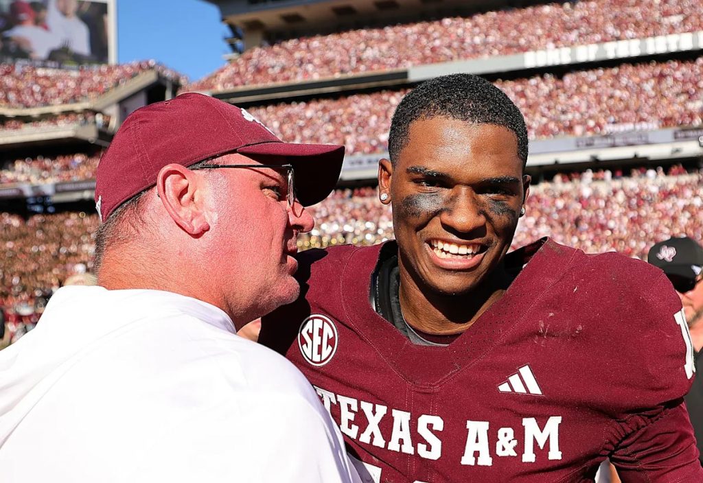 Texas A&M HC Mike Elko expects 'big things' from his starting QB