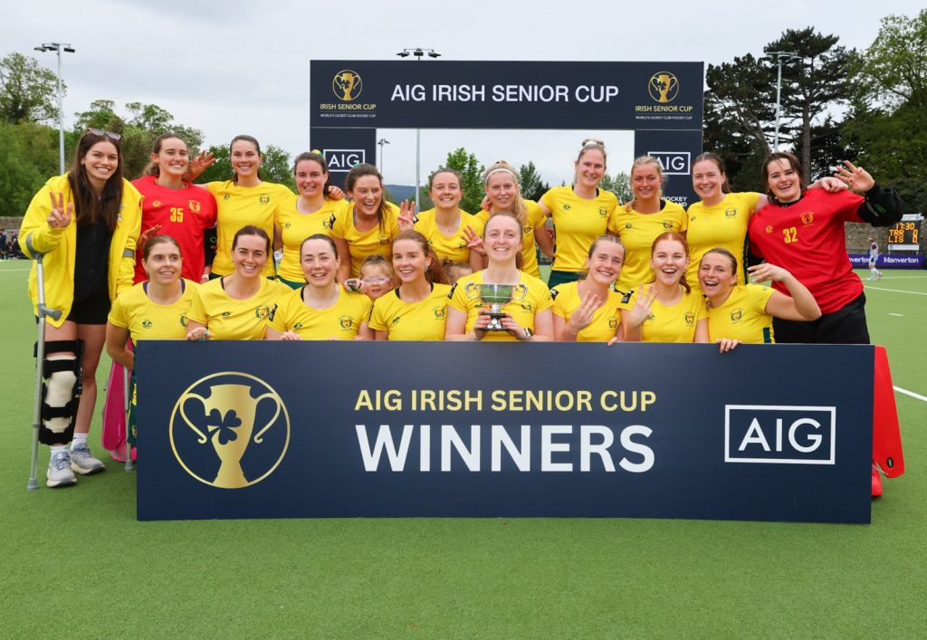 Railway Union and Lisnagarvey both make it three-in-a-row in the AIG Irish Senior Cup Finals.