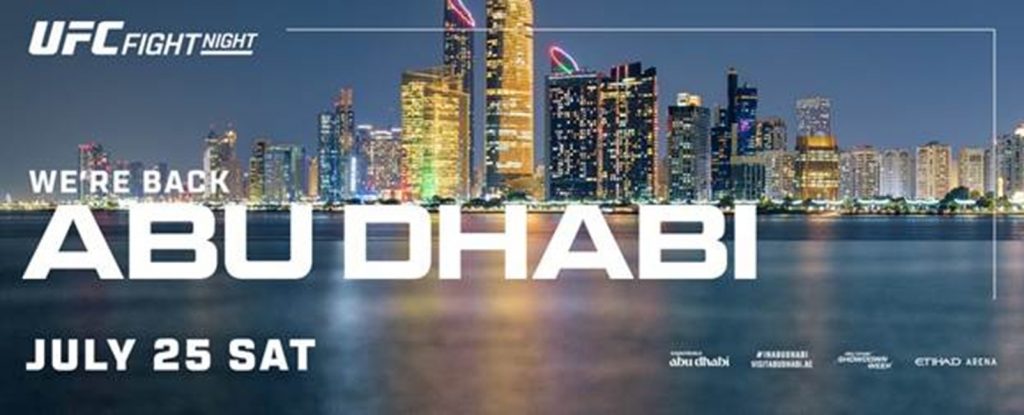 UFC announces return to Abu Dhabi on July 25