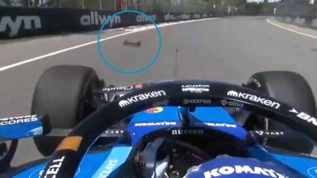 F1 star crashes after hitting animal as Canadian GP session stopped