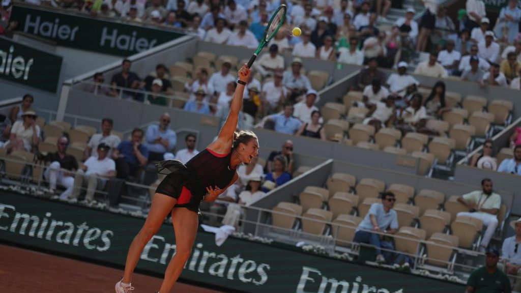 French Open 2026: Sabalenka survives first set wobble to beat Jacquemot