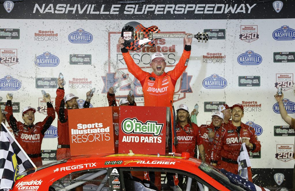RECAP: Justin Allgaier Prevails in NASCAR O’Reilly Series Showdown to Win at Nashville