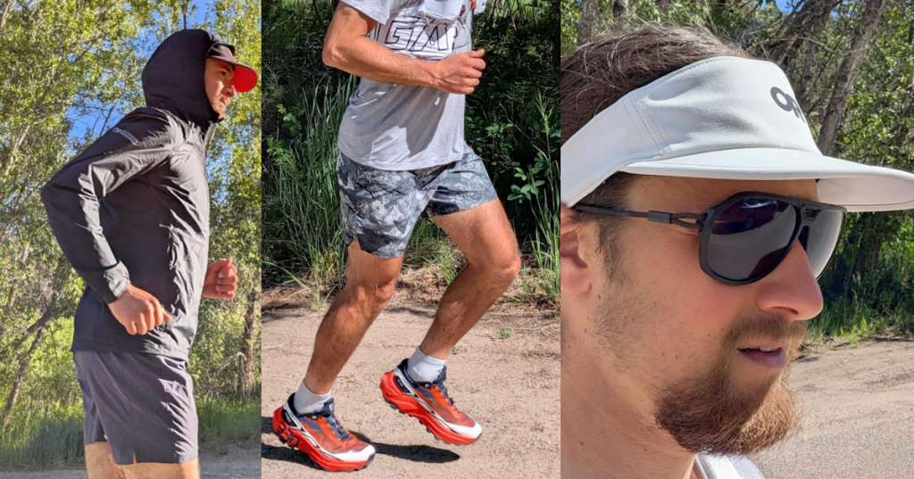 Outdoor Research Shadow Wind Hoodie, Swift Lite Lined 7” Shorts , & Trail LT Visor Reviews