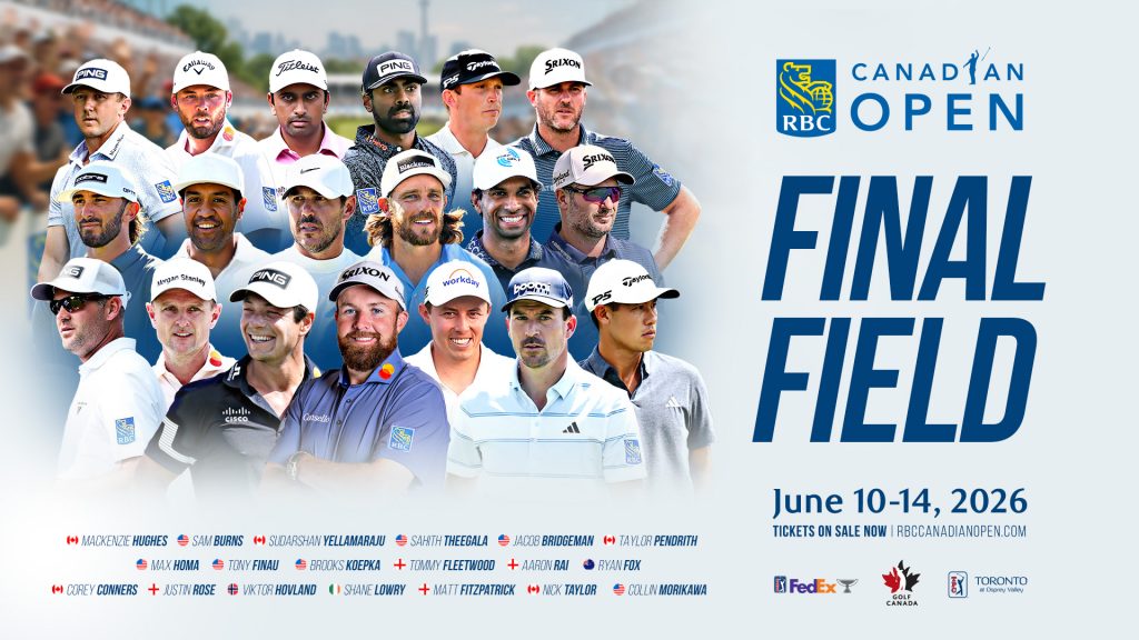 Final Field released for the 2026 RBC Canadian Open Final Field released for the 2026 RBC Canadian Open