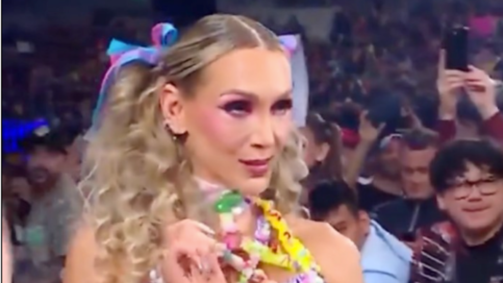 WWE star Charlotte Flair suffers wardrobe malfunction on live TV and admits ‘my gear never stood a chance’