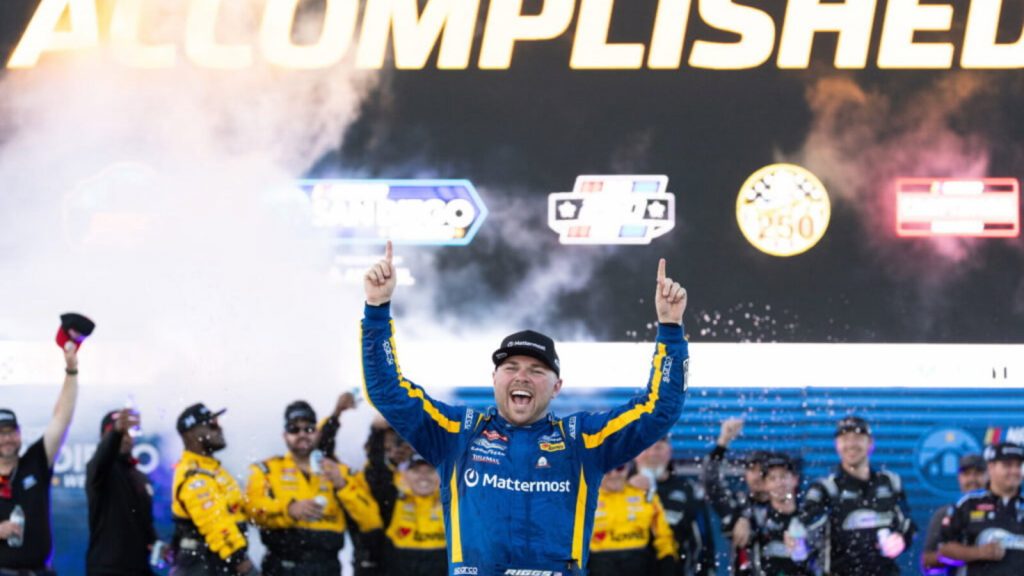 Ford Star claims the title of 'Layne van Riggsbergen' after winning a thriller at NASCAR San Diego Ford Star claims the title of 'Layne van Riggsbergen' after winning a thriller at NASCAR San Diego