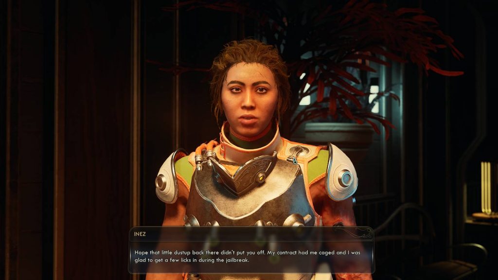 Outer Worlds 2: Give Inez a Crabble or Raptidon graft?