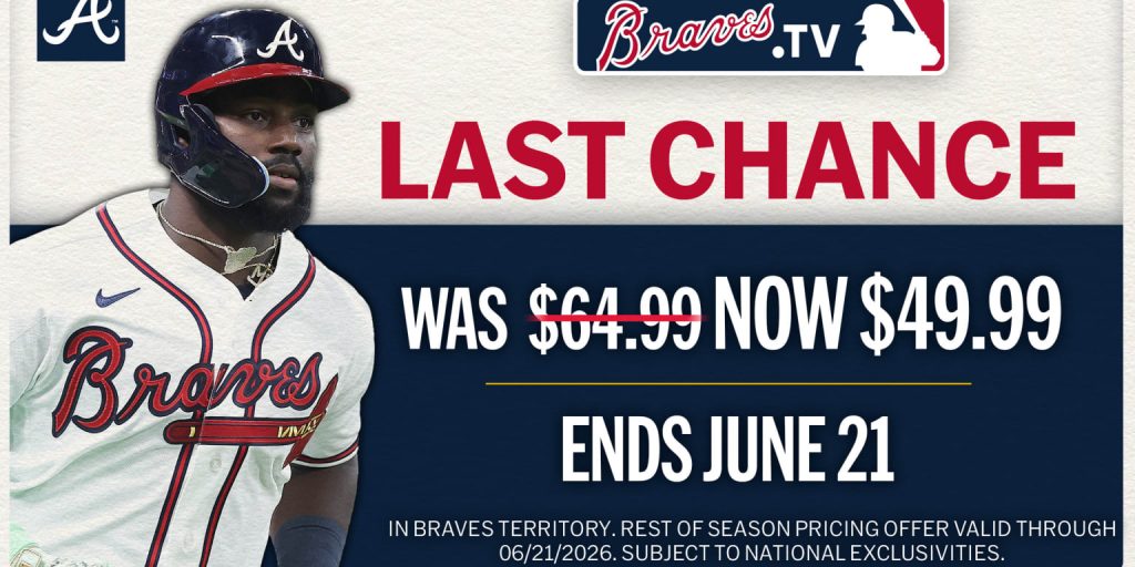 LAST CHANCE for Flash Sale: Get Braves.TV for .99 LAST CHANCE for Flash Sale: Get Braves.TV for .99