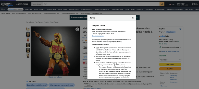 Hulk Hogan WWE Ultimate 30 Coupon Deal on Amazon Hulk Hogan WWE Ultimate 30 Coupon Deal on Amazon