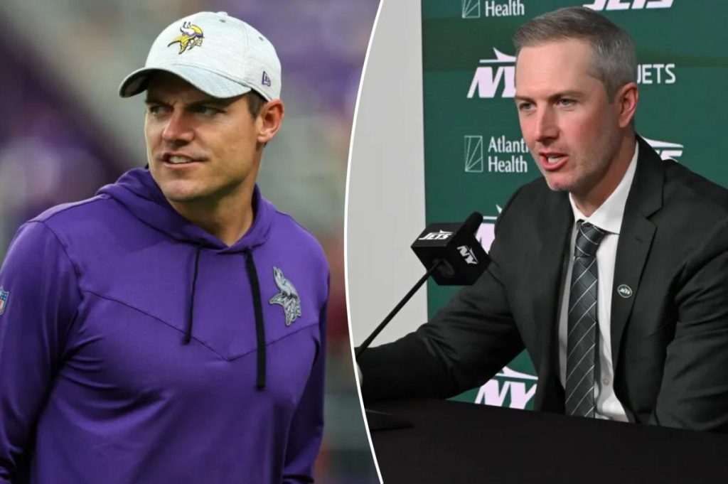 Vikings coach has high praise for Jets GM, his ex-teammate at San Diego State Vikings coach has high praise for Jets GM, his ex-teammate at San Diego State