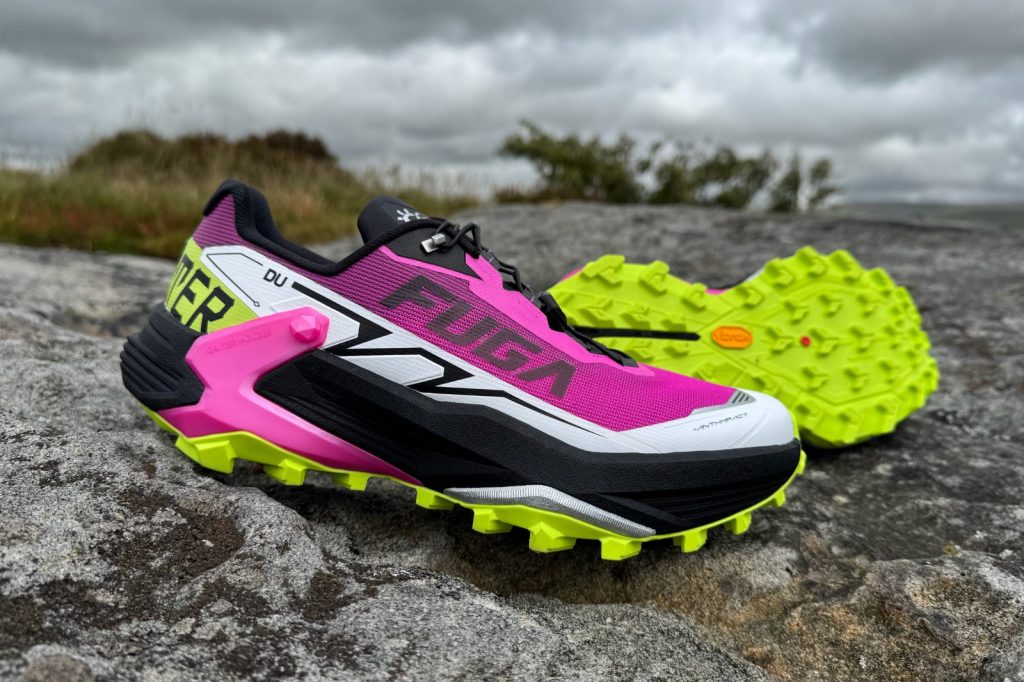 This 0 neon trail shoe is a Monster built for high‑mountain abuse This 0 neon trail shoe is a Monster built for high‑mountain abuse