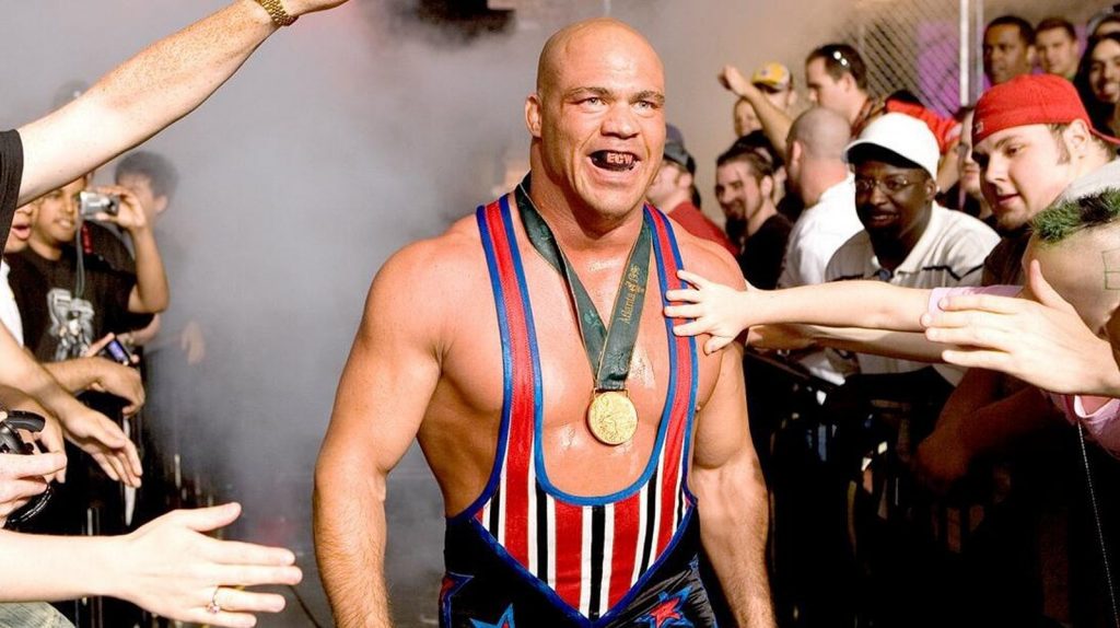 Kurt Angle Says Being Moved To WWE ECW Felt Like A 'Demotion' At The Time Kurt Angle Says Being Moved To WWE ECW Felt Like A 'Demotion' At The Time