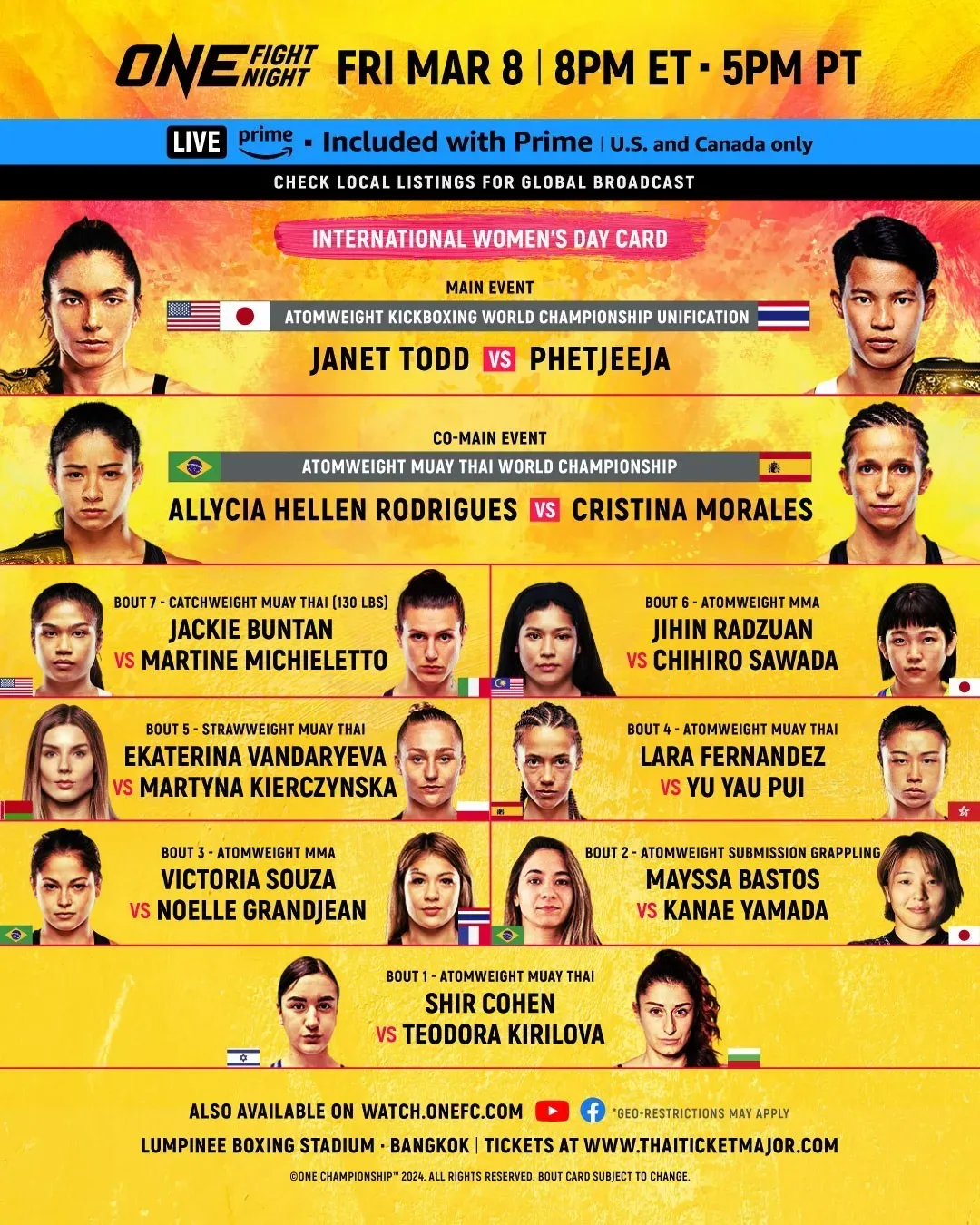 ONE on Prime Video 20 Main Event Breakdown