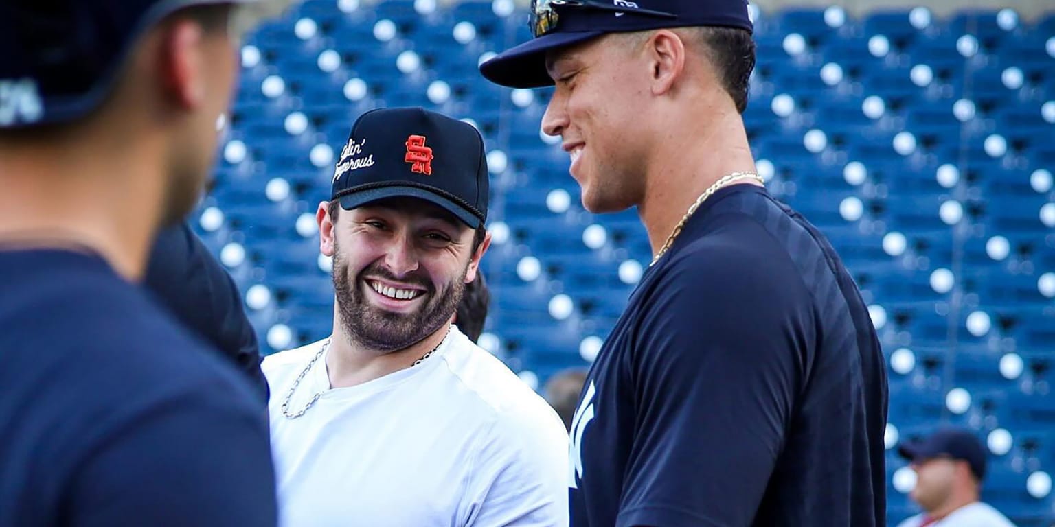 BP for QB? Mayfield takes swings with Yanks