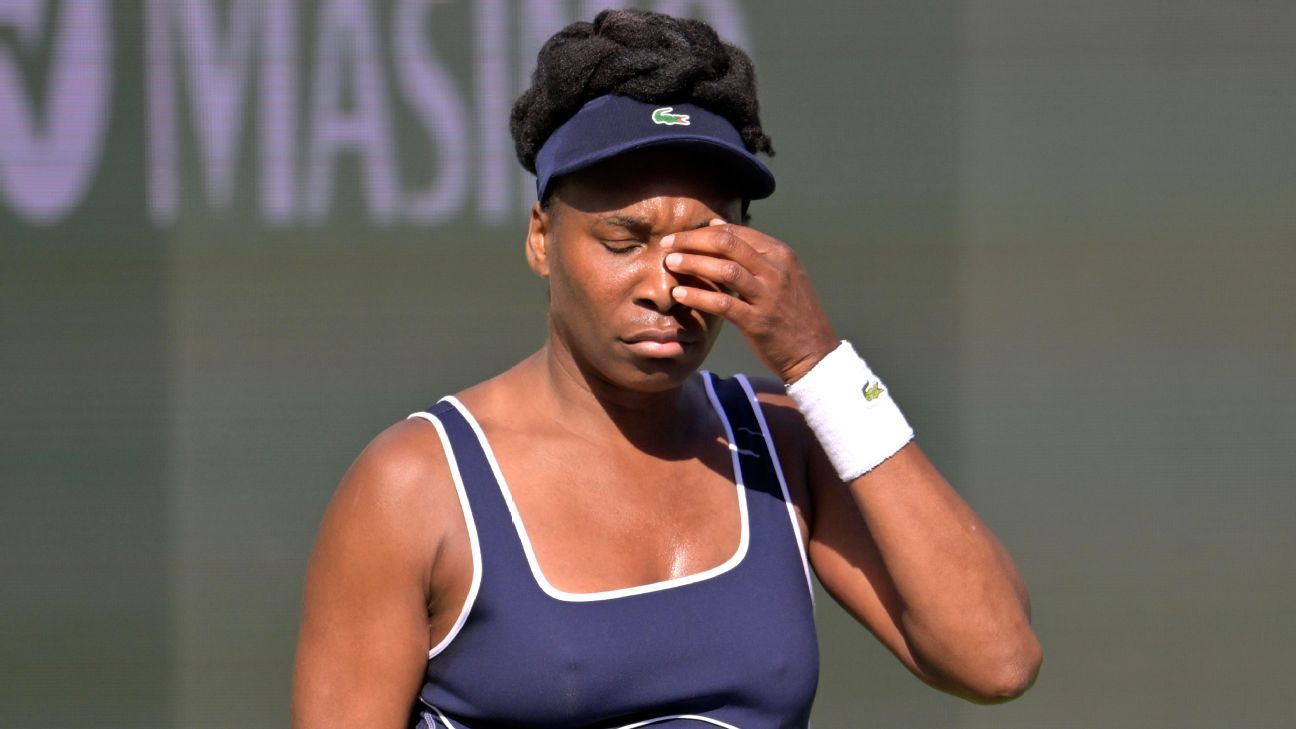 Venus' return spoiled by loss at Indian Wells Venus' return spoiled by loss at Indian Wells