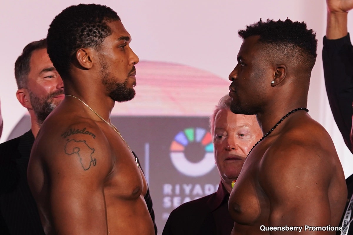 Live Boxing Results Tonight: Joshua vs. Ngannou, Zhang vs. Parker