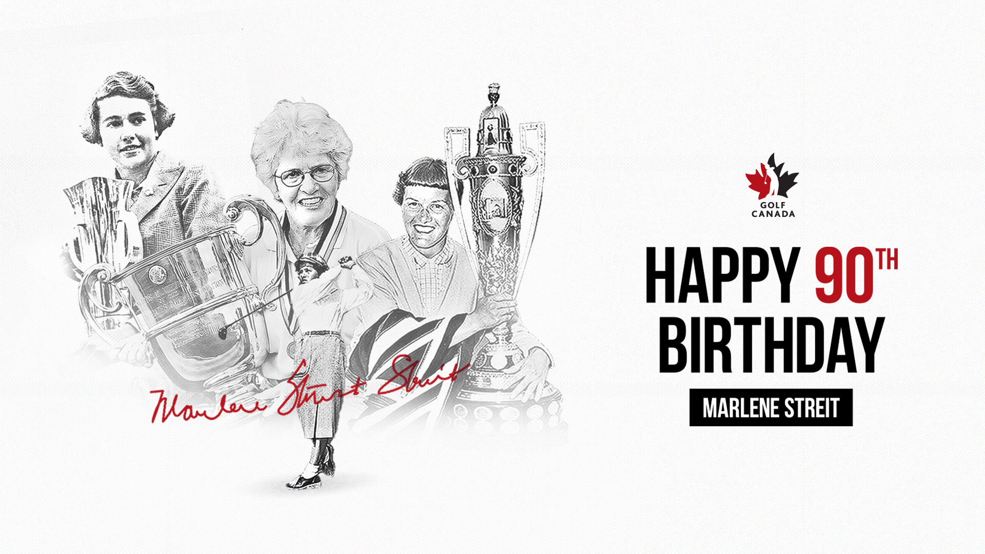 Canadian golf legend Marlene Stewart Streit turns 90!