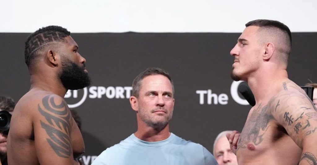Blaydes Calls Out Aspinall After Stunning KO Win at UFC 299