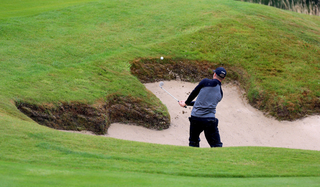 WATCH: Golfer defies logic with sand wedge escape filmed in super-satisfying slow-mo