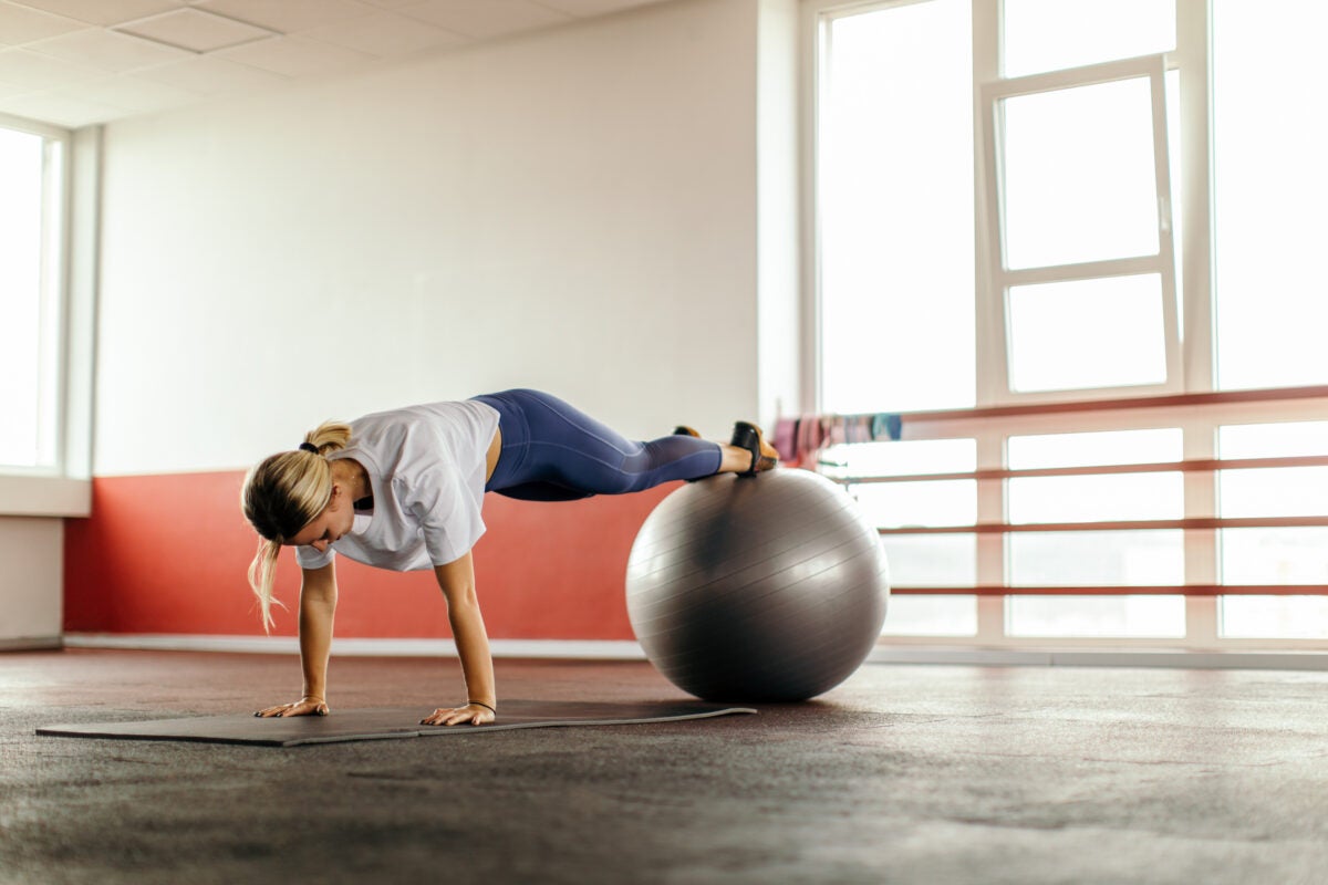Exercise Ball Strength Circuit