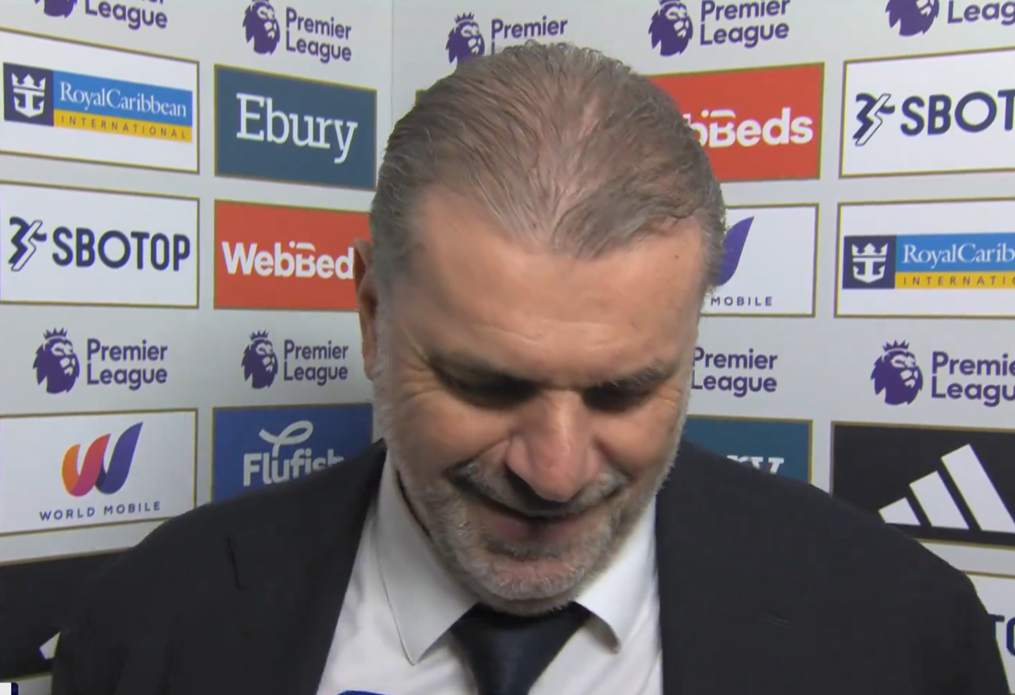Ange Postecoglou dishes out brilliant sarcastic response to question about ‘dented’ top four hopes