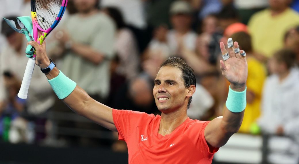 Nadal wins in Brisbane in first competitive singles match in a year